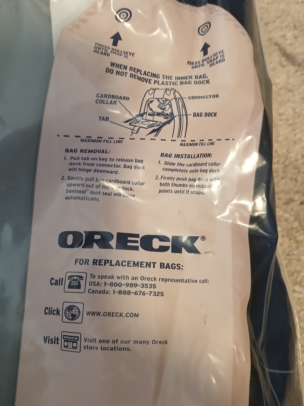 4 Oreck Magnesium HEPA Odor Fighting Vacuum Bags - Cream - Picture 2 of 4